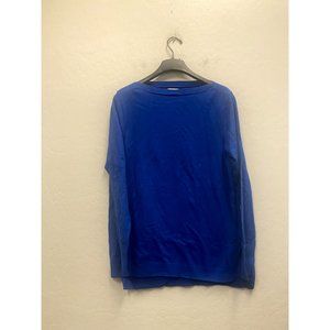 J Crew Women's Cotton boatneck tunic sweater size L Item BC544